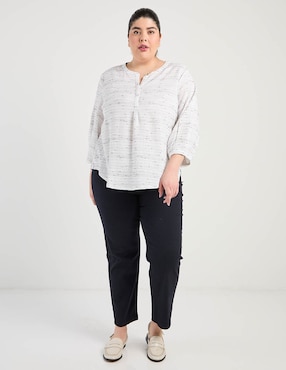 Blusa Liz Claiborne manga 3/4 para mujer