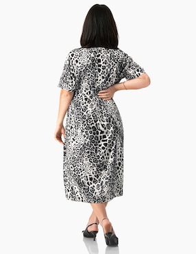 Vestido midi casual Ivonne Plus para mujer