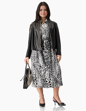 Vestido midi casual Ivonne Plus para mujer