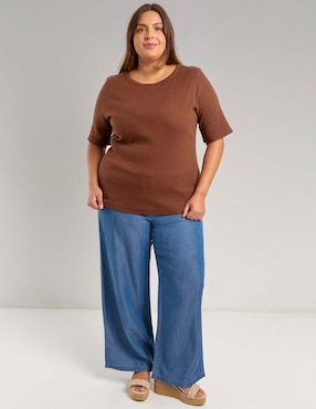 Jeans relaxed relajado a la cadera Lieb Plus para mujer