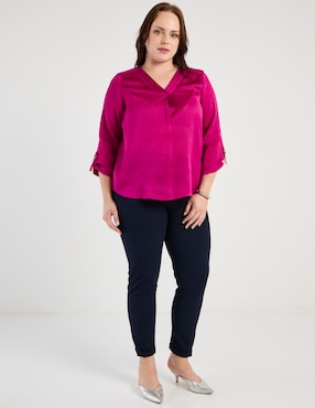 Pantalón chino Davinchy slim para mujer