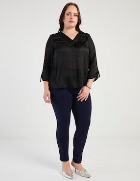 Pantalón de vestir Davinchy slim para mujer