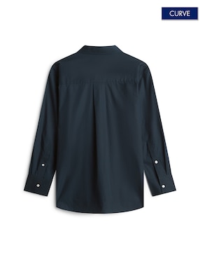 Camisa Tommy Plus de algodón manga larga para mujer
