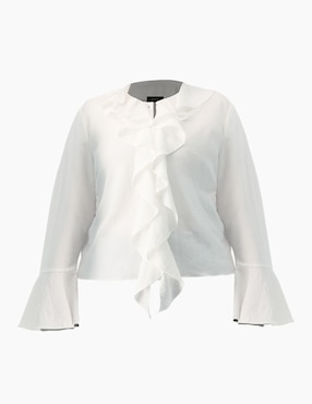 Blusa Ivonne Plus manga larga para mujer