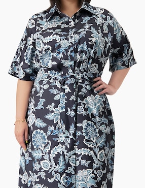 Vestido midi casual Ivonne Plus para mujer