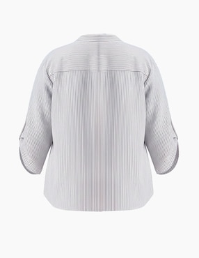 Camisa Ivonne Plus manga larga para mujer