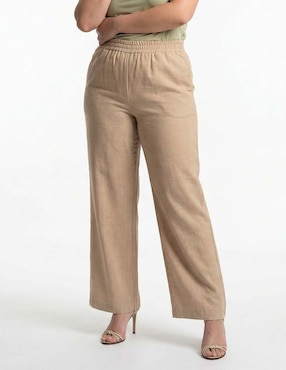Pantalón relaxed Lieb Plus straight para mujer