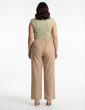 Pantalón relaxed Lieb Plus straight para mujer