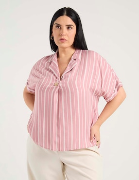 Blusa Davinchy manga corta para mujer