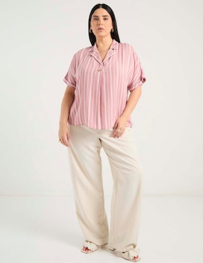 Blusa Davinchy manga corta para mujer