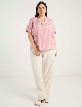 Blusa Davinchy manga corta para mujer