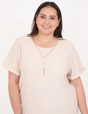 Blusa Cariló manga corta para mujer