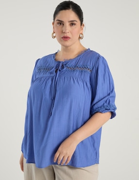 Blusa Davinchy manga 3/4 para mujer