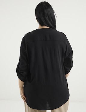 Blusa Lieb Plus manga 3/4 para mujer