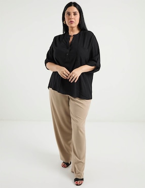 Blusa Lieb Plus manga 3/4 para mujer