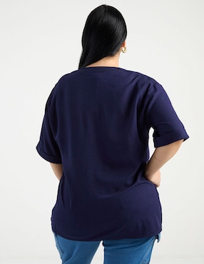 Blusa Lieb Plus manga al codo para mujer