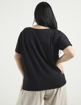 Blusa Lieb Plus manga corta para mujer
