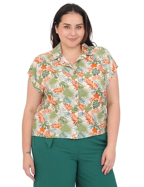 Blusa Cariló manga corta para mujer