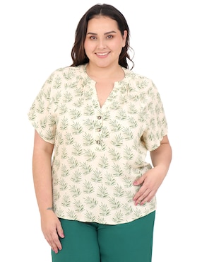 Blusa Cariló manga corta para mujer