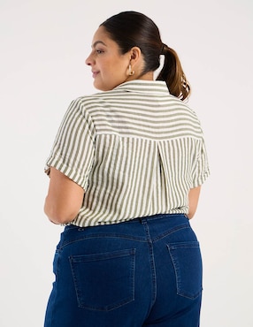 Blusa Davinchy manga corta para mujer