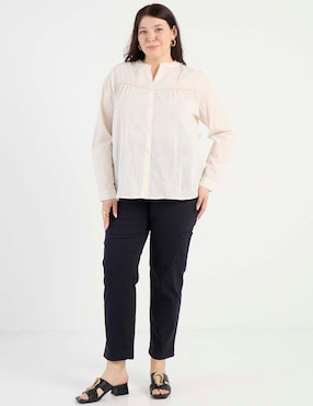 Jeans slim cintura baja Lieb Plus para mujer