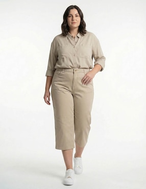 Pantalón capri Lieb Plus regular para mujer