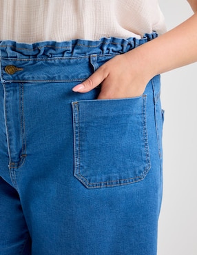 Bermuda Lieb Plus de mezclilla para mujer
