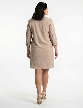 Vestido midi casual Lieb Plus para mujer