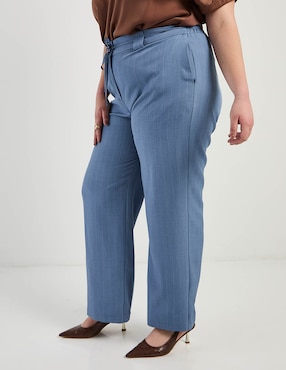 Pantalón formal Lieb Plus straight para mujer