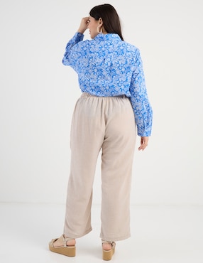 Pantalón relaxed Lieb Plus straight para mujer