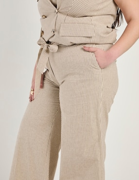 Pantalón straight Ivonne Plus amplio para mujer