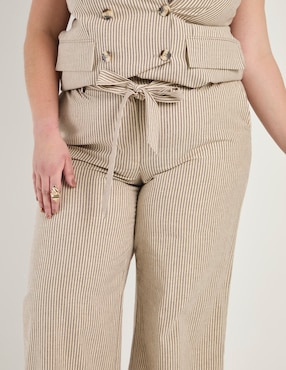 Pantalón straight Ivonne Plus amplio para mujer