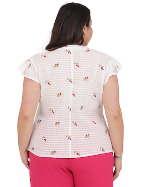 Blusa Cariló Grupo Bromelia manga corta para mujer