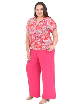 Blusa Cariló Grupo Bromelia manga corta para mujer