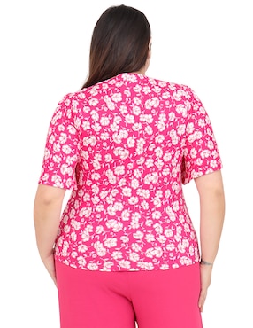 Blusa Cariló Grupo Bromelia manga corta para mujer