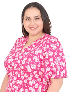 Blusa Cariló Grupo Bromelia manga corta para mujer