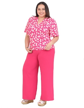 Blusa Cariló Grupo Bromelia manga corta para mujer