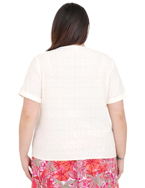 Blusa Cariló Grupo Bromelia manga corta para mujer