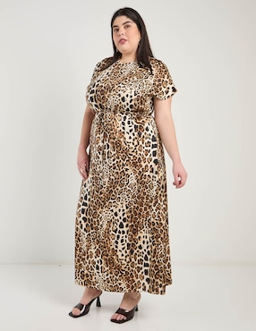 Vestido largo casual Ivonne Plus para mujer