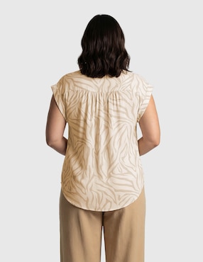 Blusa Davinchy manga corta para mujer