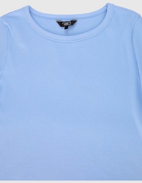 Playera manga corta lieb plus cuello redondo para mujer
