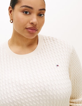 Suéter Tommy Plus cuello redondo para mujer