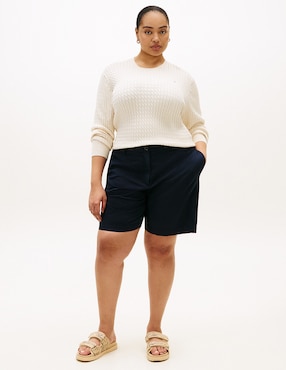 Suéter Tommy Plus cuello redondo para mujer