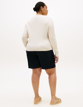 Suéter Tommy Plus cuello redondo para mujer