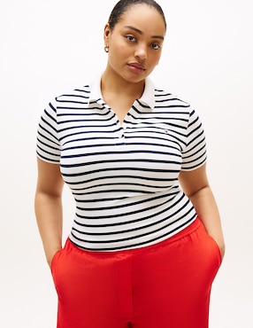 Playera tipo polo Tommy Plus para mujer