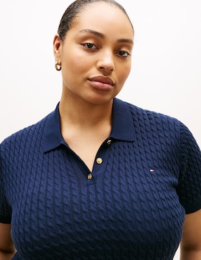 Playera tipo polo Tommy Plus para mujer