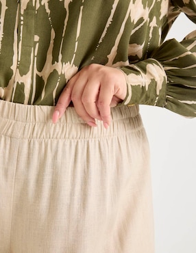 Pantalón regular Ivonne plus amplio para mujer