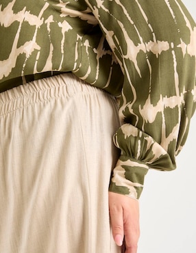 Pantalón regular Ivonne plus amplio para mujer