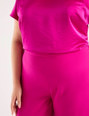 Pantalón relaxed Ivonne Plus amplio para mujer