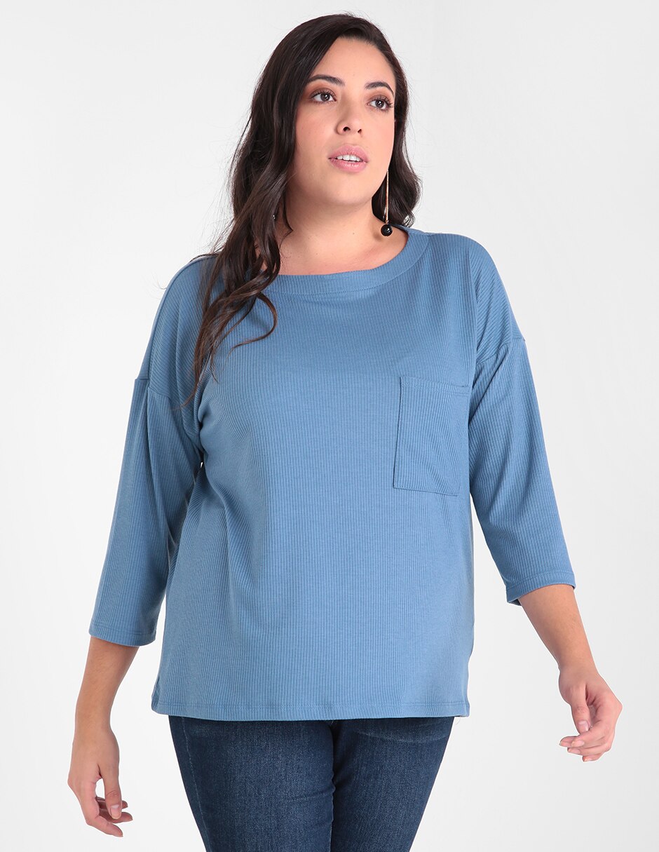 Blusa Lieb Basics Plus manga 3/4 en Liverpool